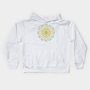 Late Summer Mandala Pattern Kids Hoodie